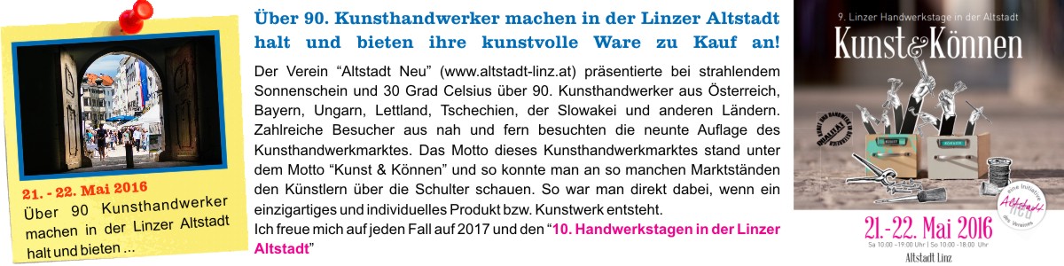 O Fotomagazin / Kunsthandwerktage in der Linzer Altstadt  2016